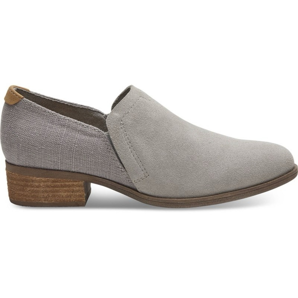 Tom’s tan‎ Shaye suede and linen Heel flats Size 6.5